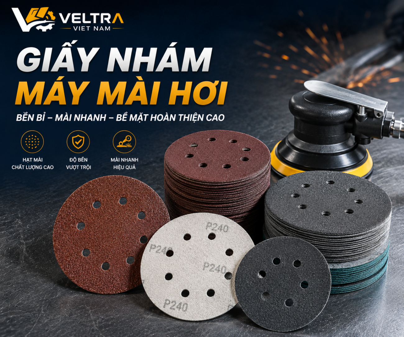 Giấy Nhám Máy Mài Hơi